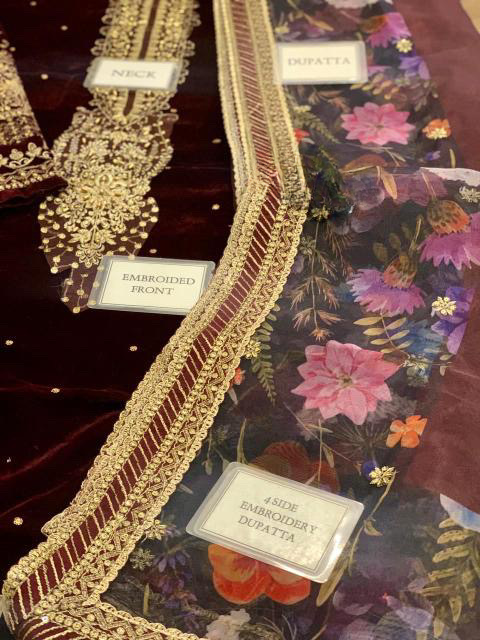 JAZMIN EMBROIDERED VELVET FORMAL 3 PIECES UNSTITCHED