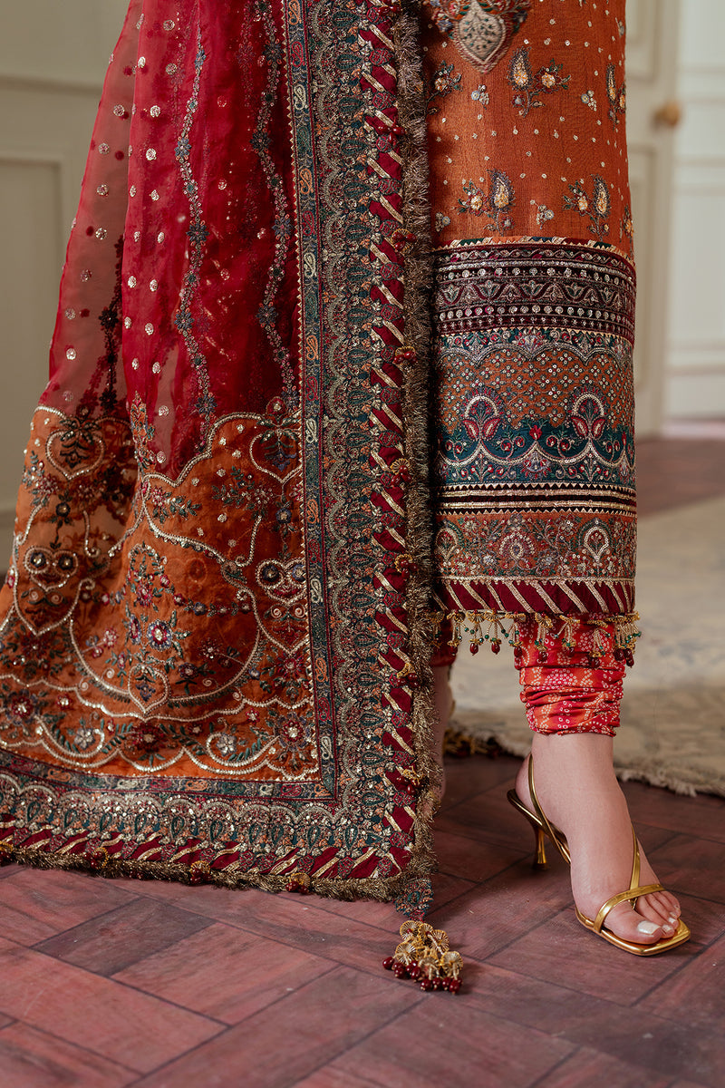BAROQUE LUXURY EMBROIDERED CHIFFON - 3 PC UNSTITCHED SUIT