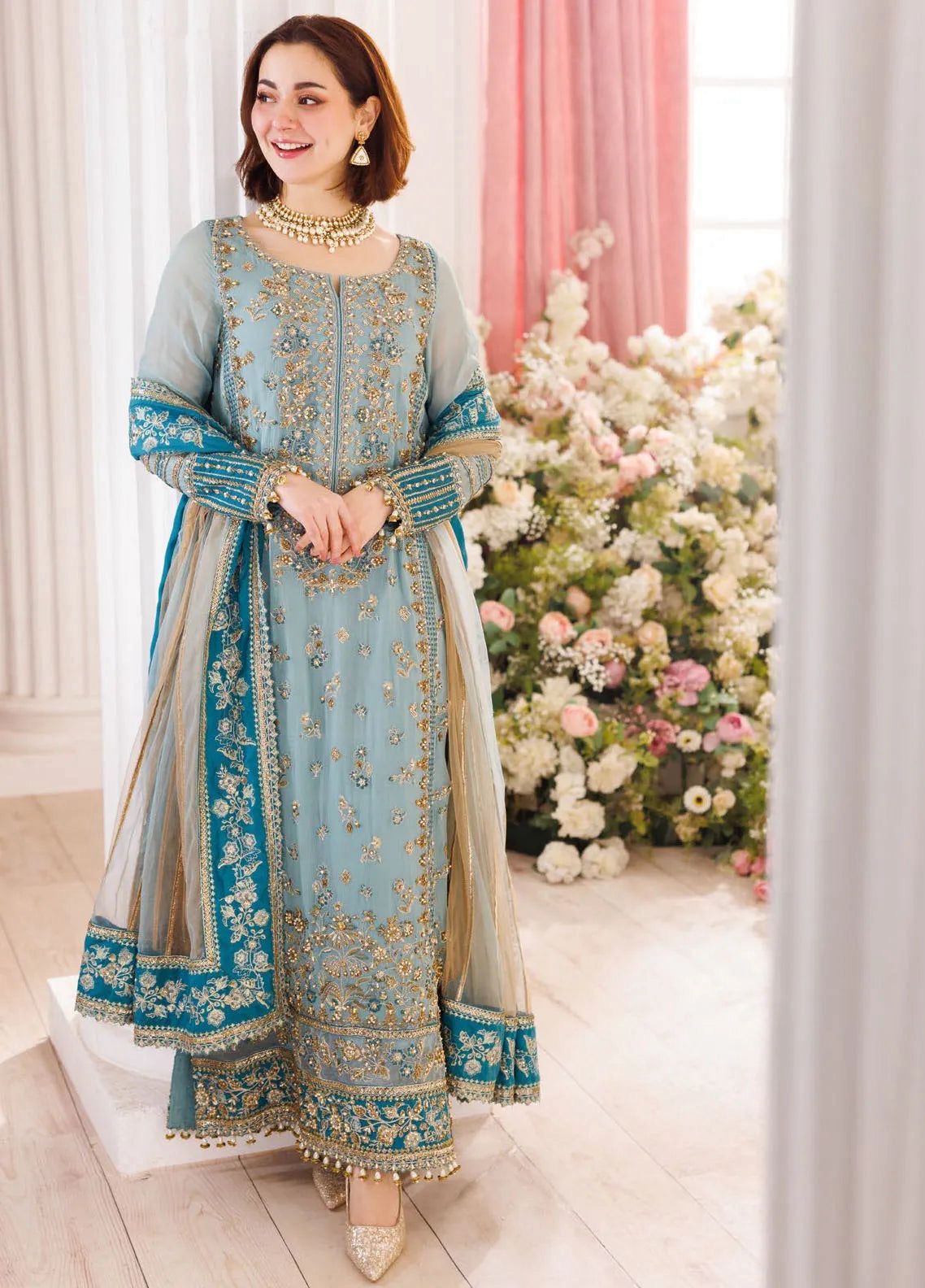 CHARIZMA LUXURY EMBROIDERED CHIFFON - 3 PC UNSTITCHED
