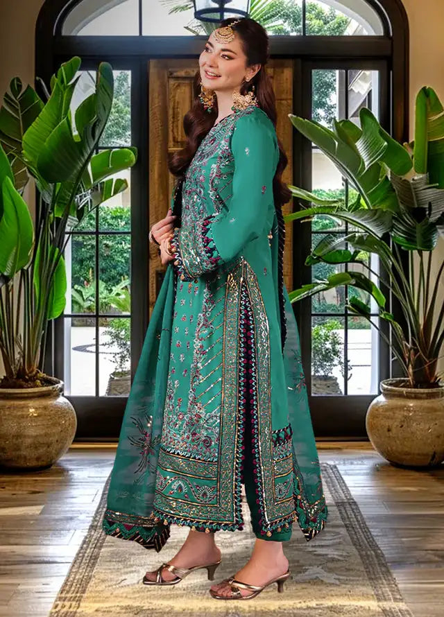 ASIM JOFA EMBROIDERED CHIFFON - 3 PC UNSTITCHED
