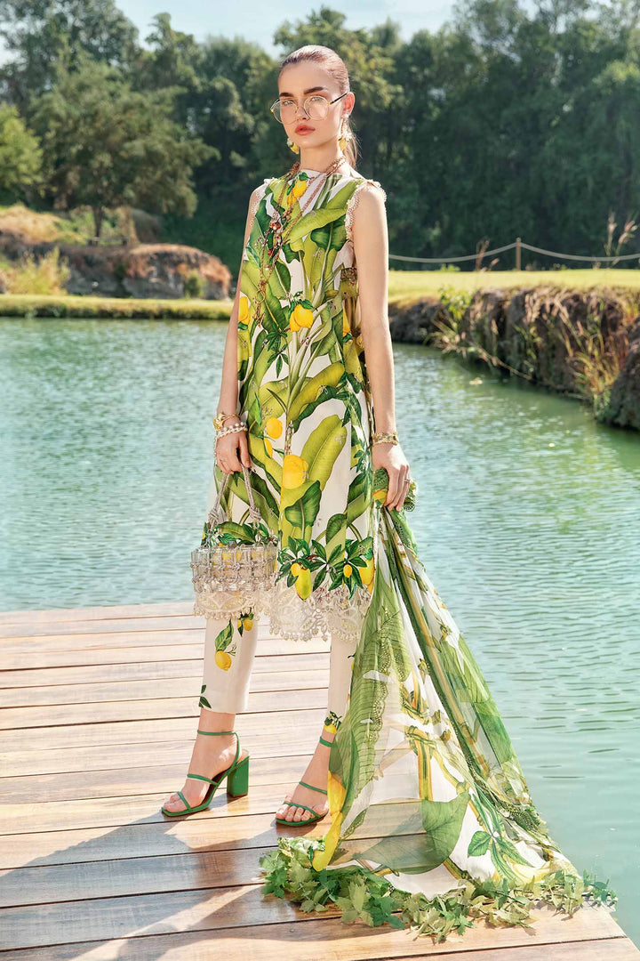 MARIA B FORMALS PRINTED EMBROIDERED LAWN 25 - 3 PC UNSTITCHED