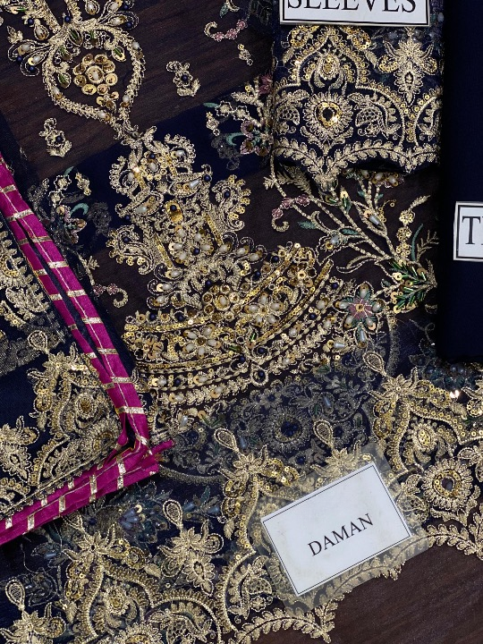 CHARIZMA LUXURY EMBROIDERED CHIFFON - 3 PC UNSTITCHED