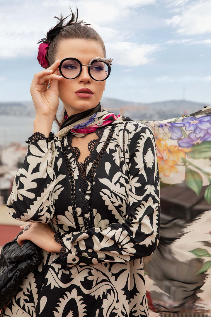 MARIA B FORMALS EMBROIDERED LAWN - 3 PC UNSTITCHED