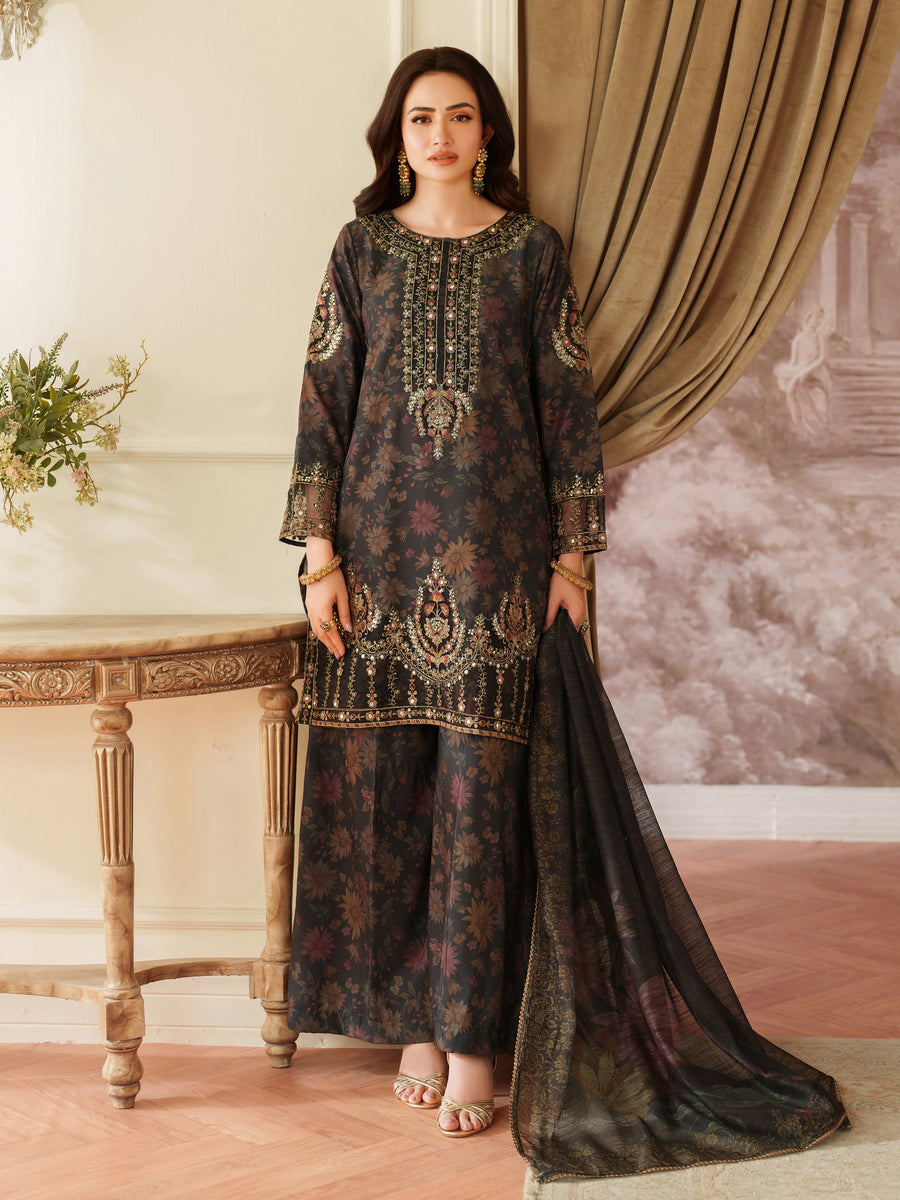 MOHAGNI EMBROIDERED LAWN - 3 PC UNSTITCHED