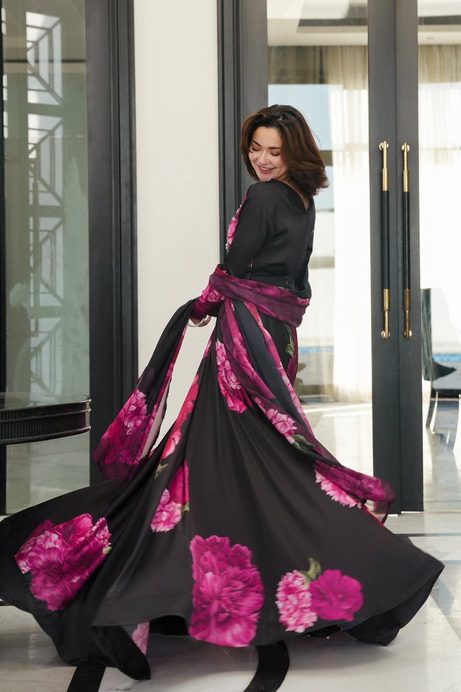 DIGITAL PRINTED SILK - 3 PC UNSTITCHED