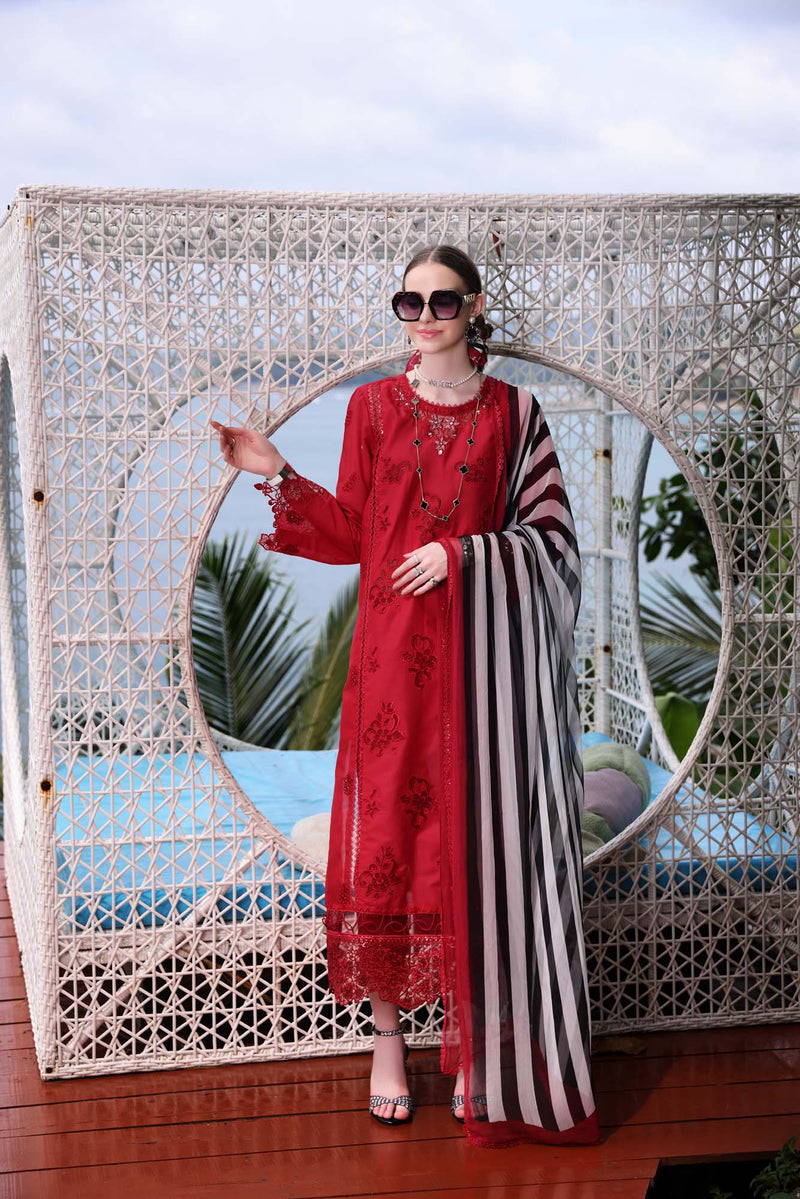 NOOR BY SADIA ASAD EMBROIDERED CHIKANKARI LAWN - 3 PC UNSTITCHED