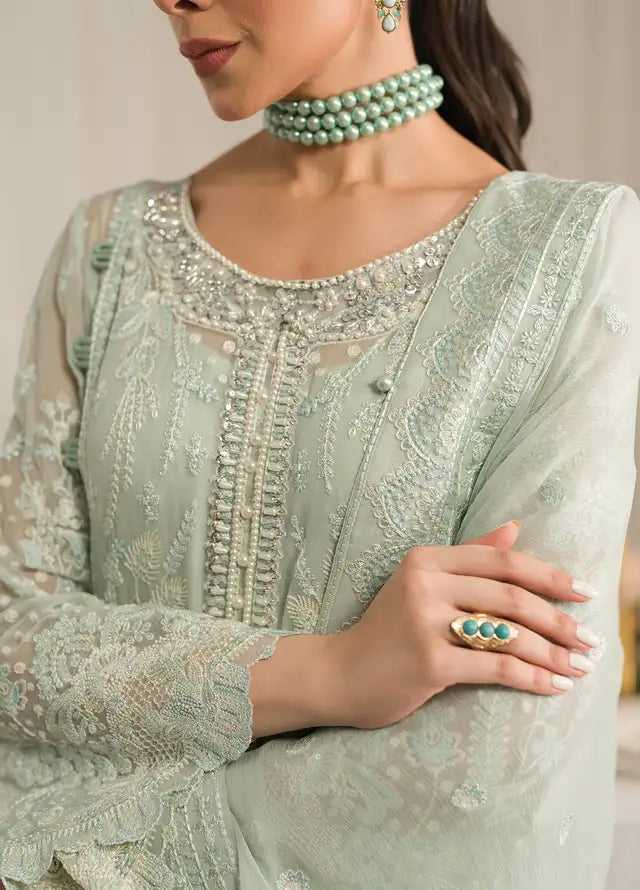 GULAAL LUXURY EMBROIDERED CHIFFON - 3 PC UNSTITCHED