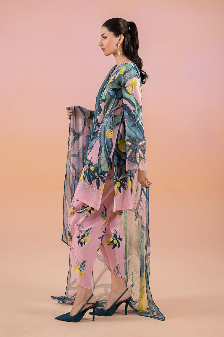 MARIA B FORMALS PRINTED EMBROIDERED LAWN 25 -3 PC UNSTITCHED