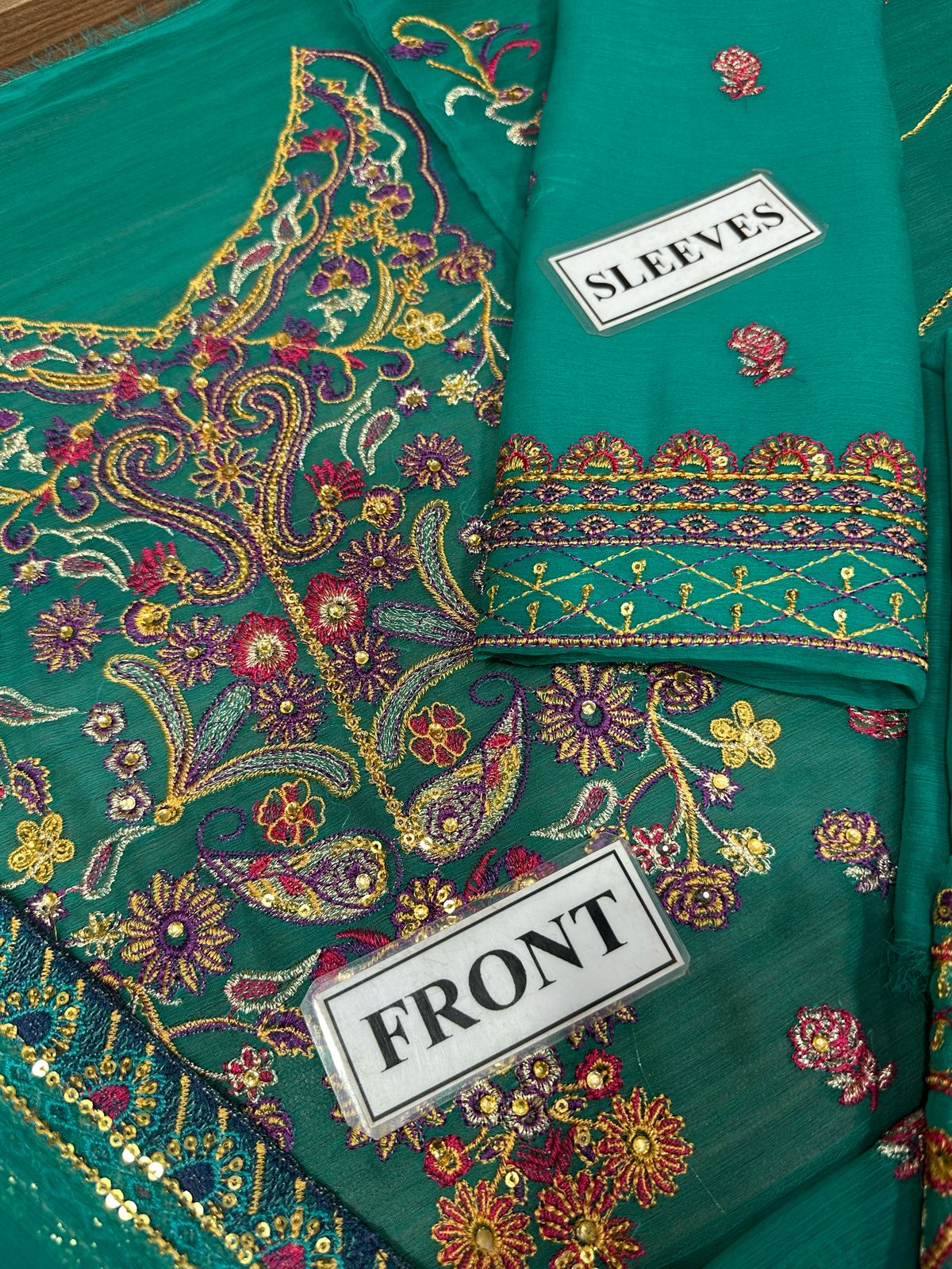 ASIM JOFA EMBROIDERED CHIFFON - 3 PC UNSTITCHED