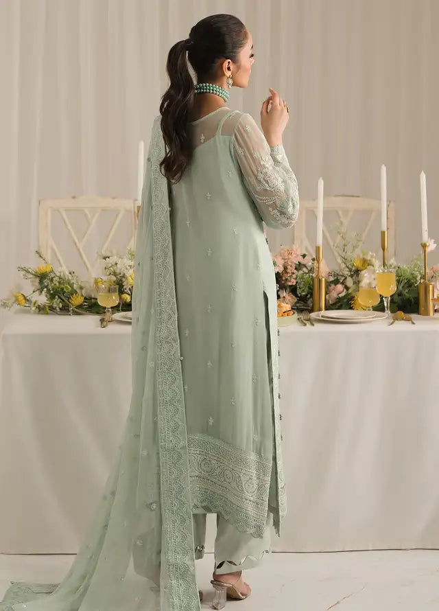 GULAAL LUXURY EMBROIDERED CHIFFON - 3 PC UNSTITCHED