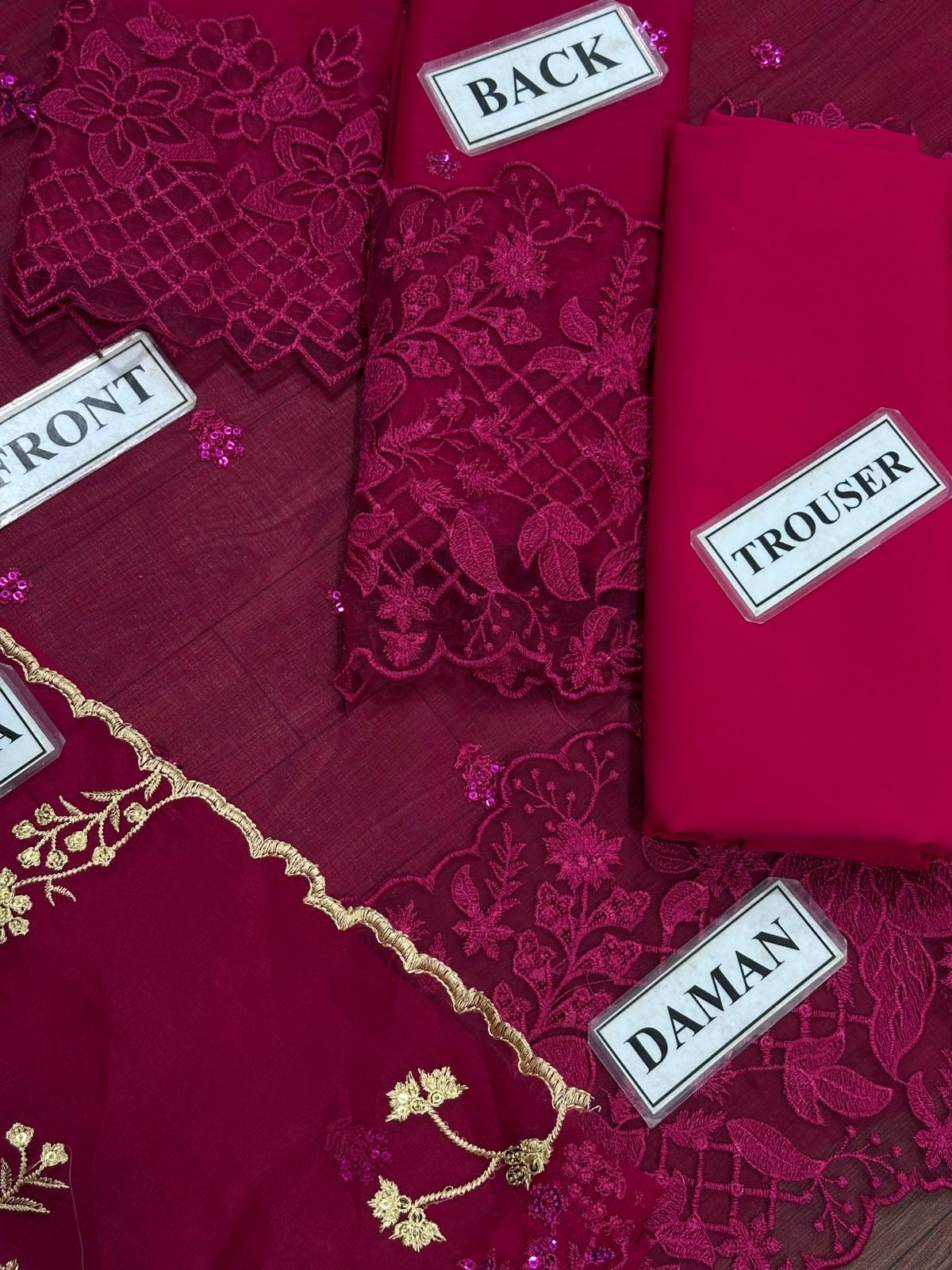 AZURE EMBROIDERED CHIFFON - 3 PC UNSTITCHED