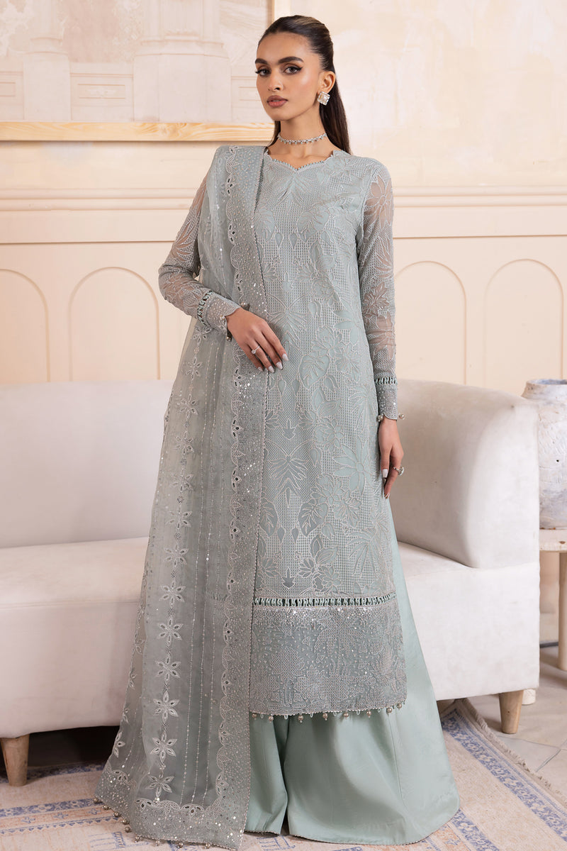 JAZMIN LUXURY EMBROIDERED CHIFFON - 3 PC UNSTITCHED