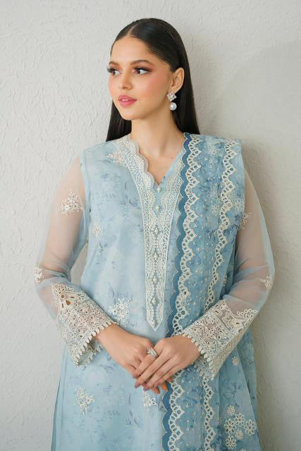 BAROQUE FORMALS EMBROIDERED ORGANZA - 3 PC UNSTITCHED