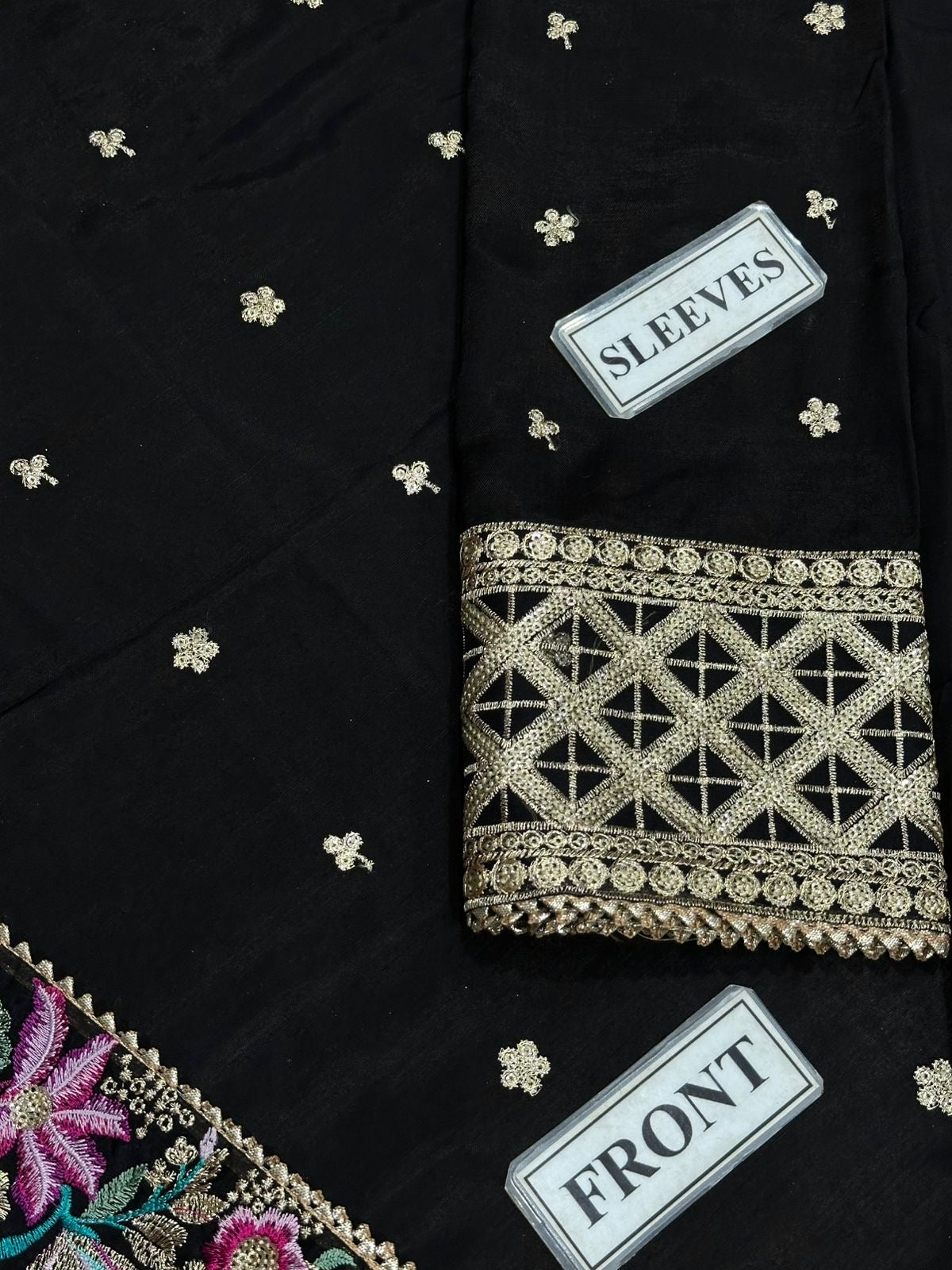 ANEELA’S EMBROIDERED RAW SILK - 3 PC UNSTITCHED