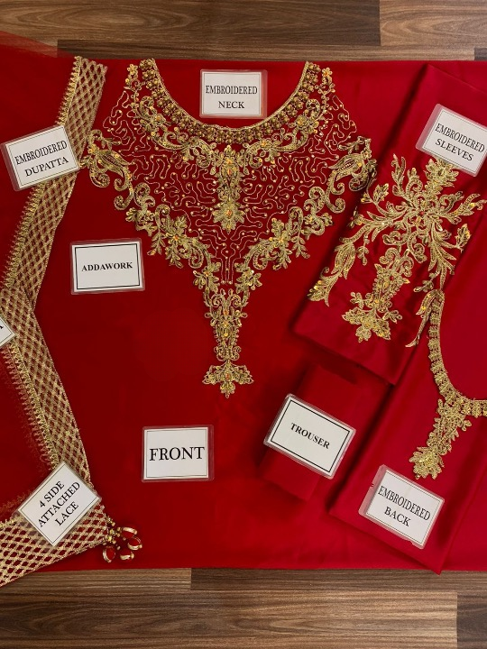 MUSFIRAH LUXURY EMBROIDERED CHARMUSE SILK - 3 PC UNSTITCHED