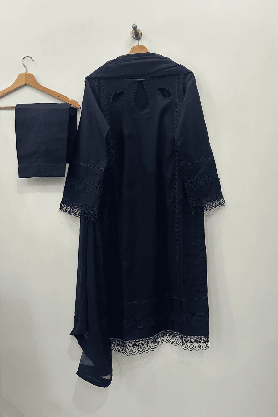HOORAIN’S PRET COTTON LACE WORK - 3 PC STITCHED