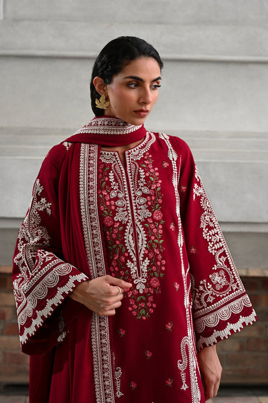 ZAIB LUXURY EMBROIDERED LAWN - 3 PC UNSTITCHED