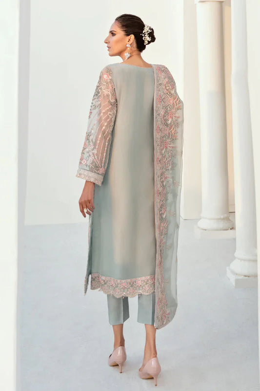 BAROQUE LUXURY EMBROIDERED CHIFFON - 3 PC UNSTITCHED