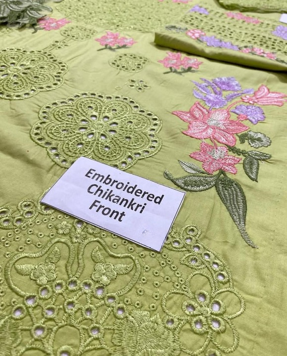 ELAF EMBROIDERED CHIKANKARI LAWN - 3 PC UNSTITCHED