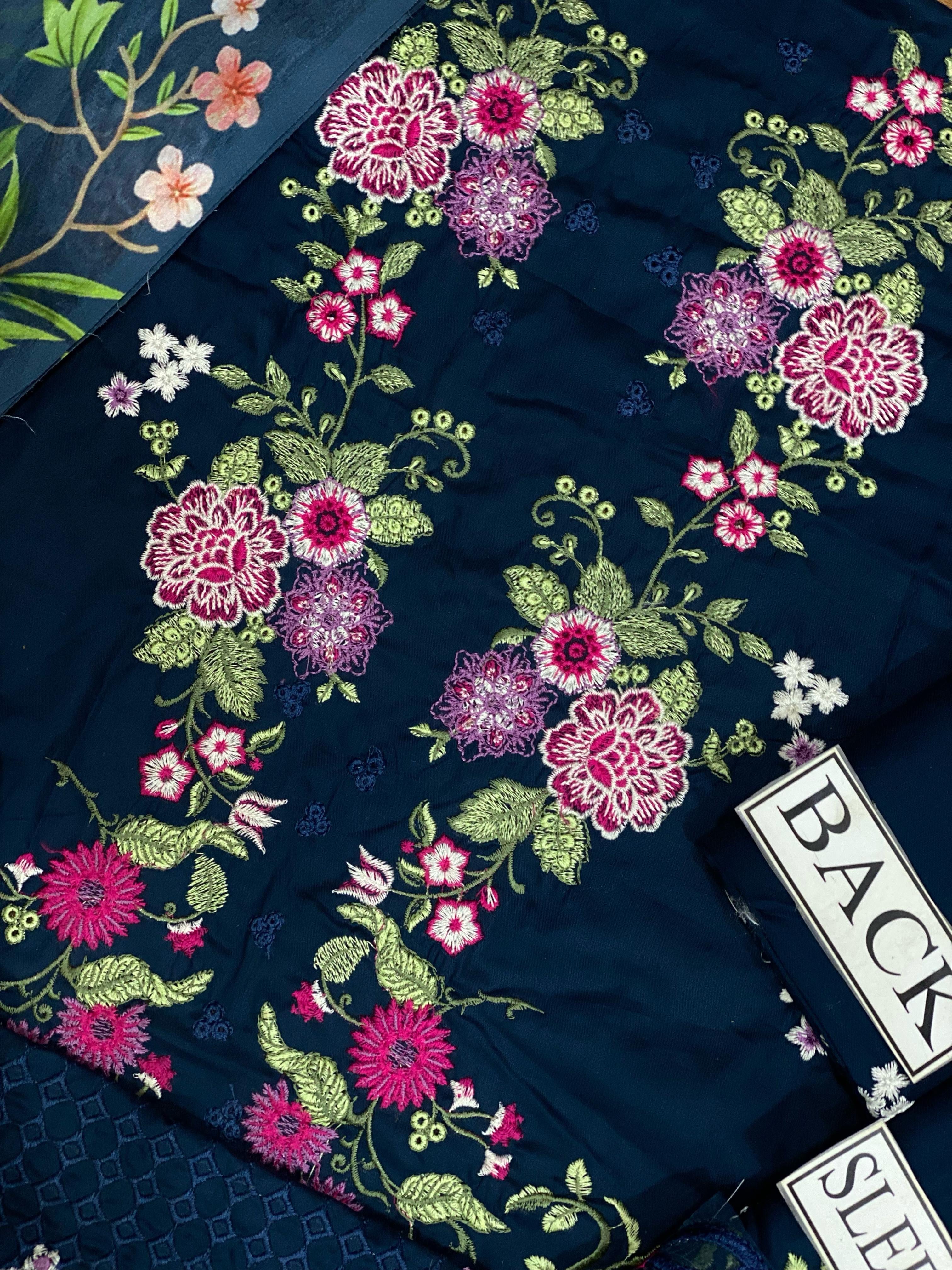 ASIFA NABEEL EMBROIDERED LAWN - 3 PC UNSTITCHED