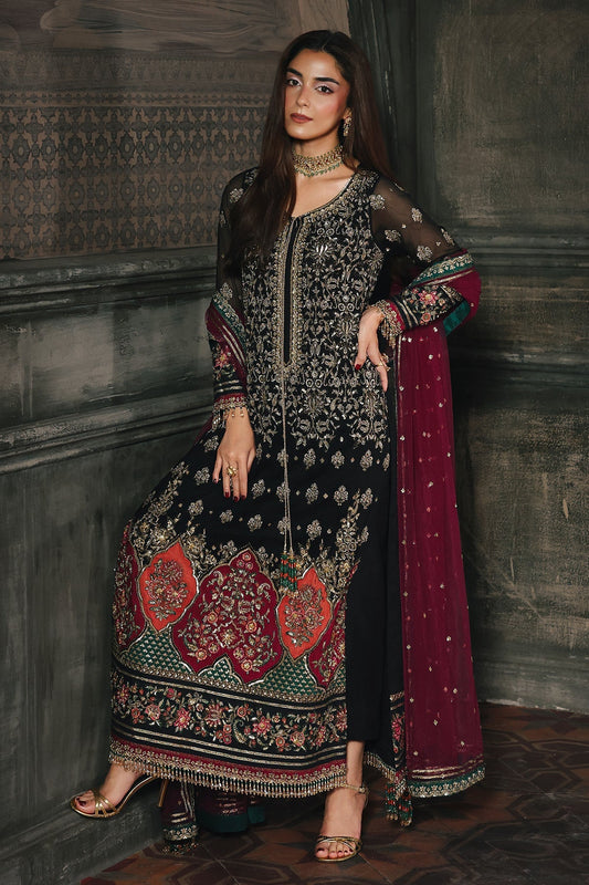 CHARIZMA LUXURY EMBROIDERED CHIFFON - 3 PC UNSTITCHED