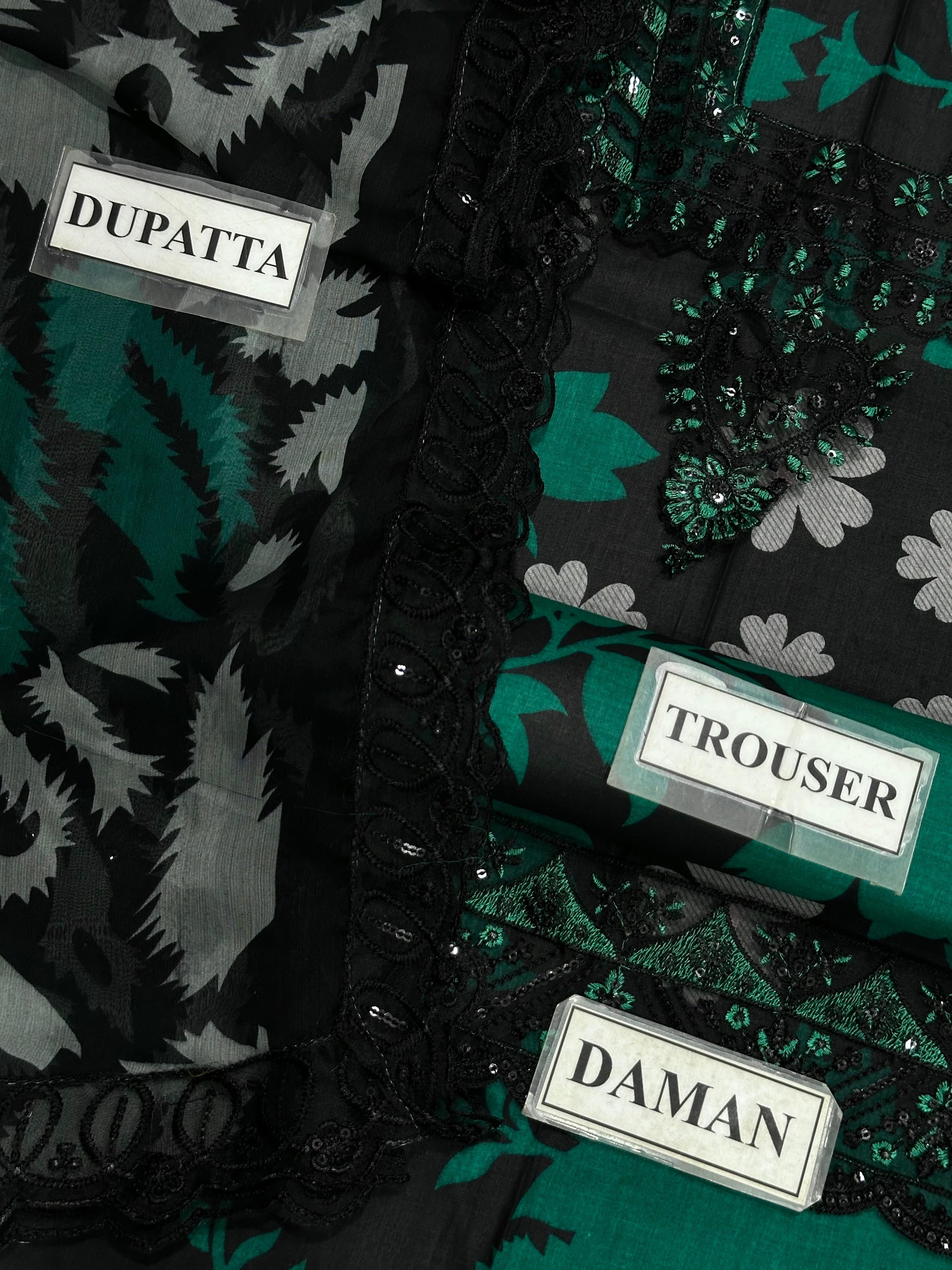 RAMSHA PRINTED EMBROIDERED LAWN - 3 PC UNSTITCHED