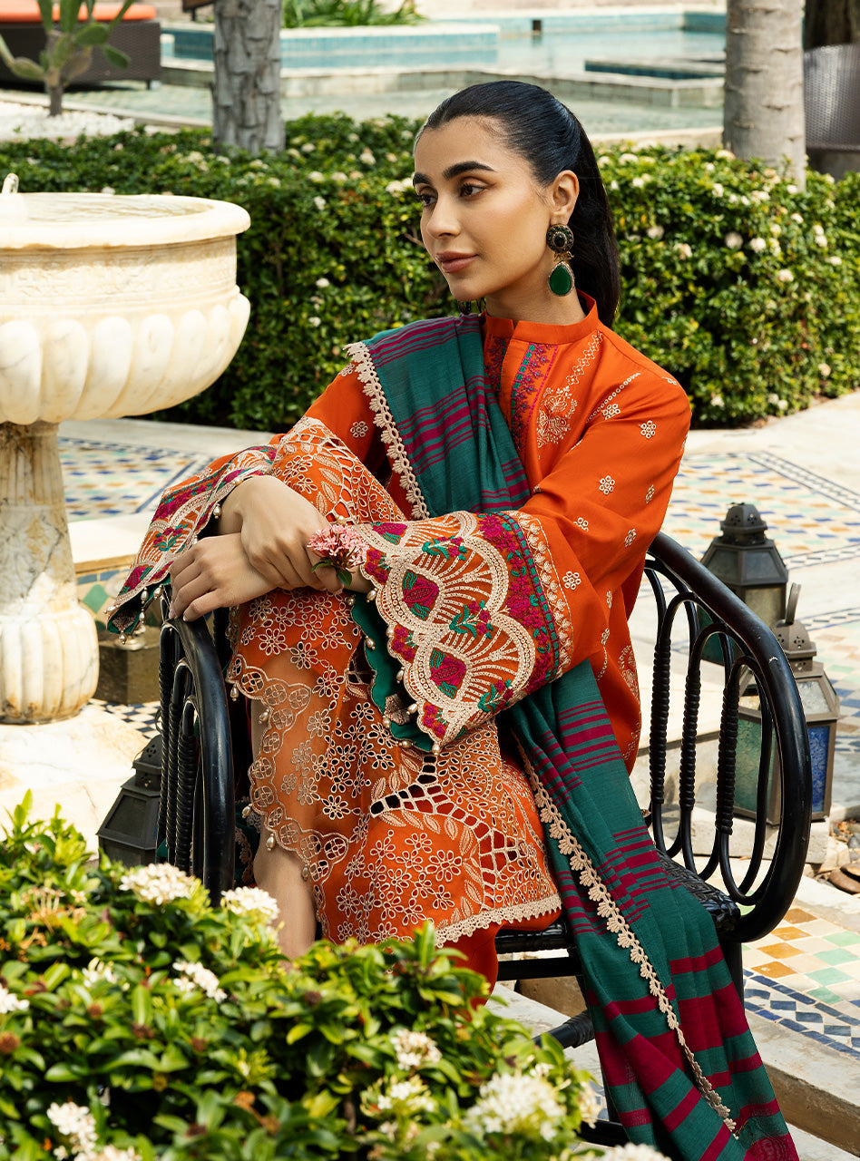 ZAINAB CHOTTANI EMBROIDERED LAWN - 3 PC UNSTITCHED