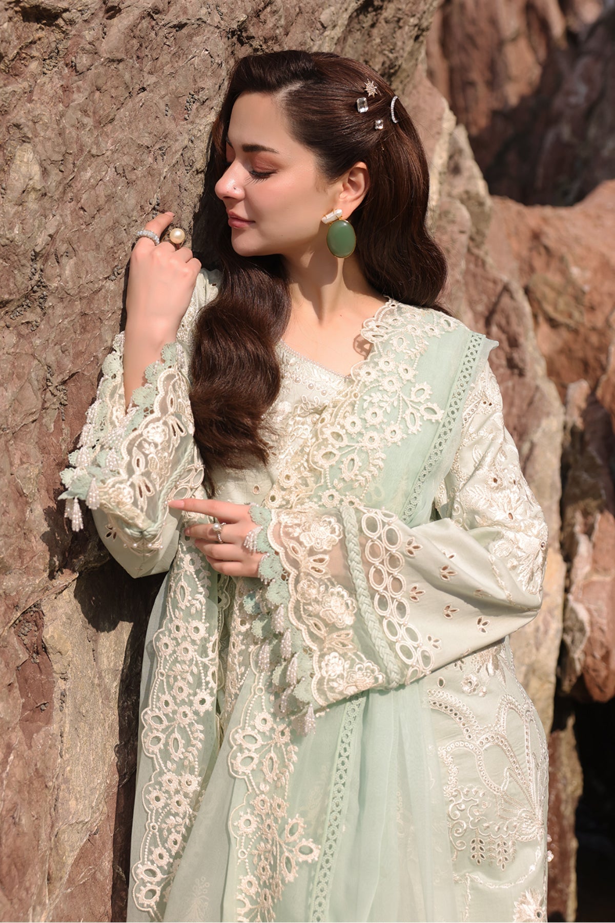 IMROZIA LUXURY EMBROIDERED CHIKANKARI LAWN - 3 PC UNSTITCHED