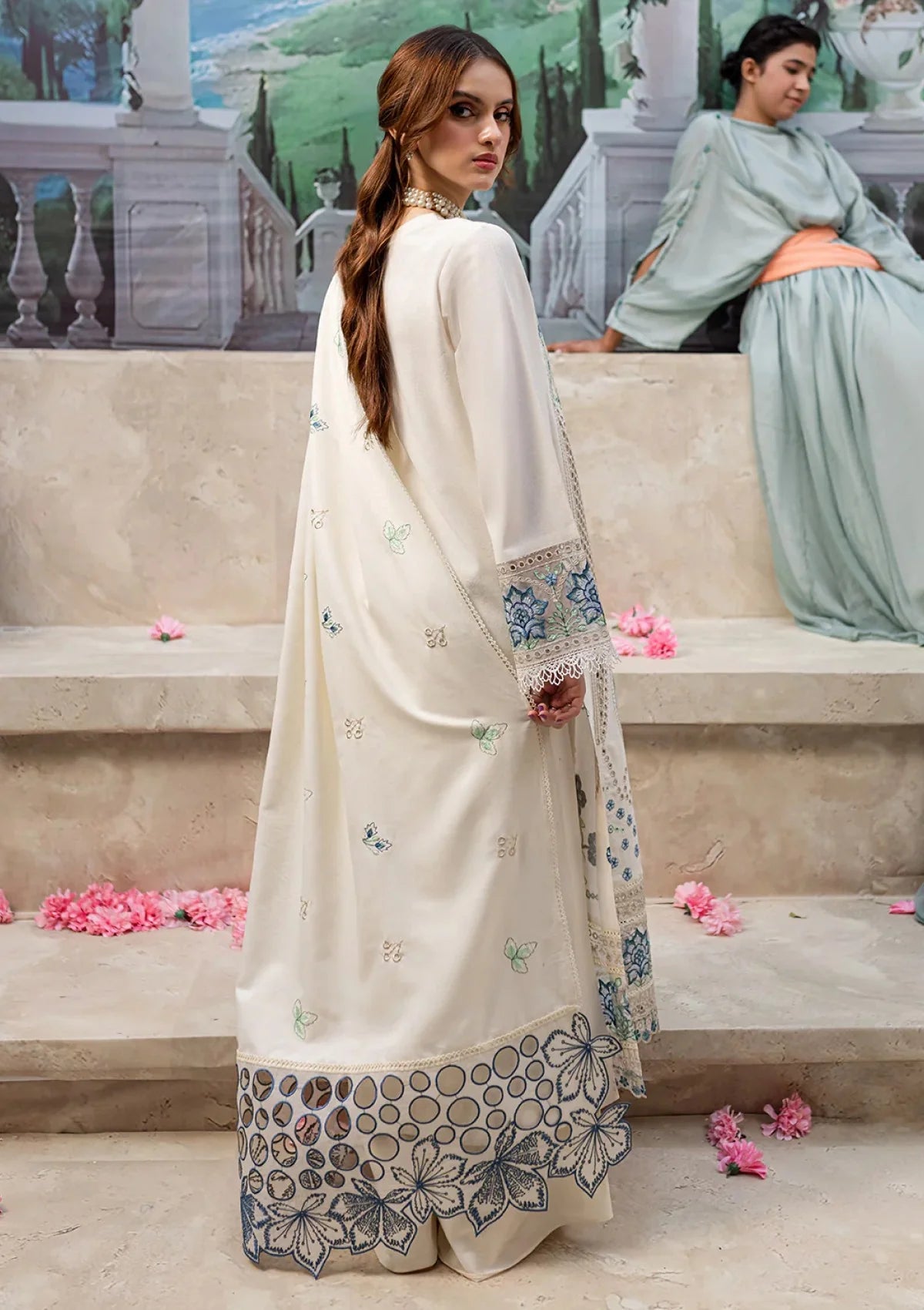 JAZMIN LUXURY CHIKANKARI EMBROIDERED LAWN - 3 PC UNSTITCHED