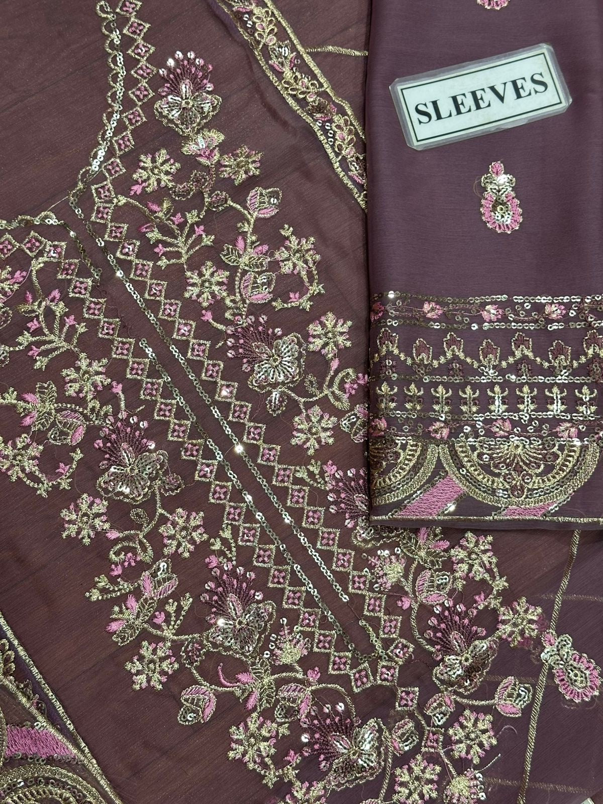 ASIM JOFA EMBROIDERED CHIFFON - 3 PC UNSTITCHED