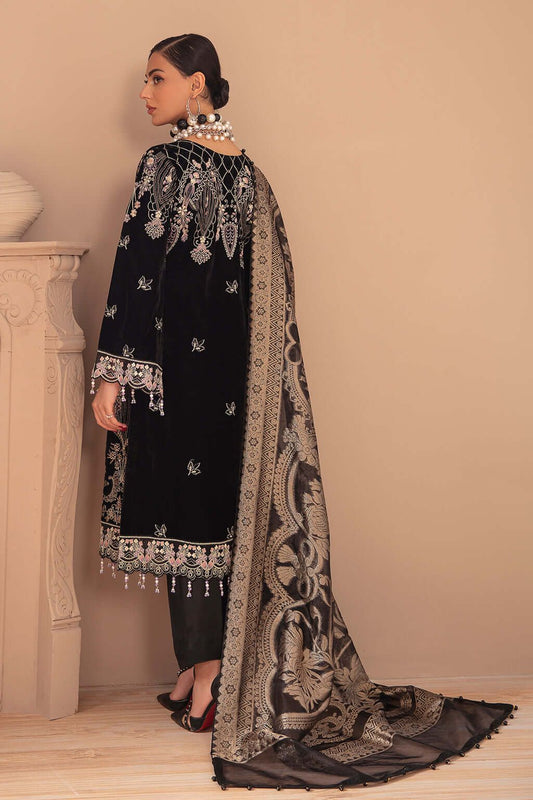 RAMSHA LUXURY EMBROIDERED VELVET - 3 PC UNSTITCHED