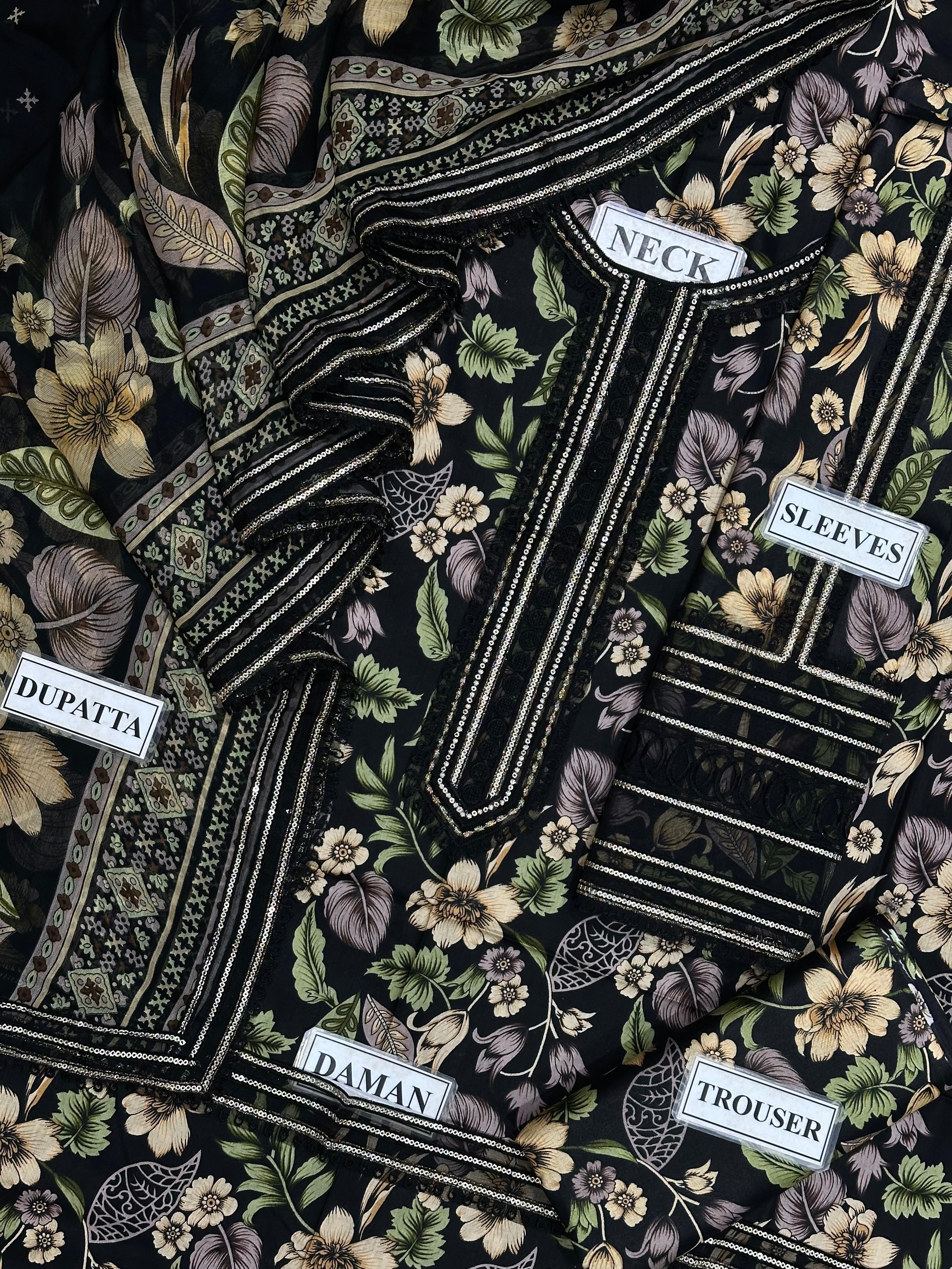 BAROQUE PRINTED EMBROIDERED FORMALS LAWN - 3 PC UNSTITCHED