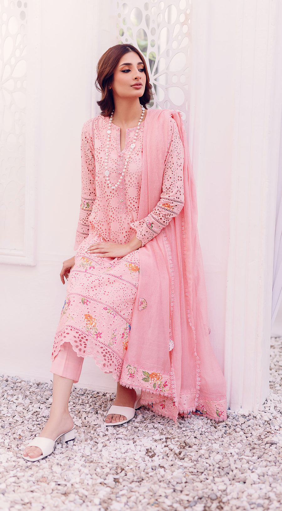 SABEEN ABBAS EMBROIDERED BAREEZE LAWN - 3 PC UNSTITCHED