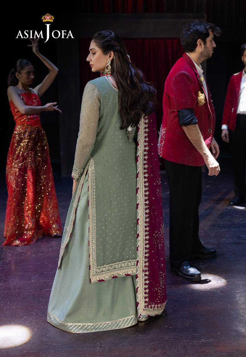 ASIM JOFA EMBROIDERED CHIFFON - 3 PC UNSTITCHED