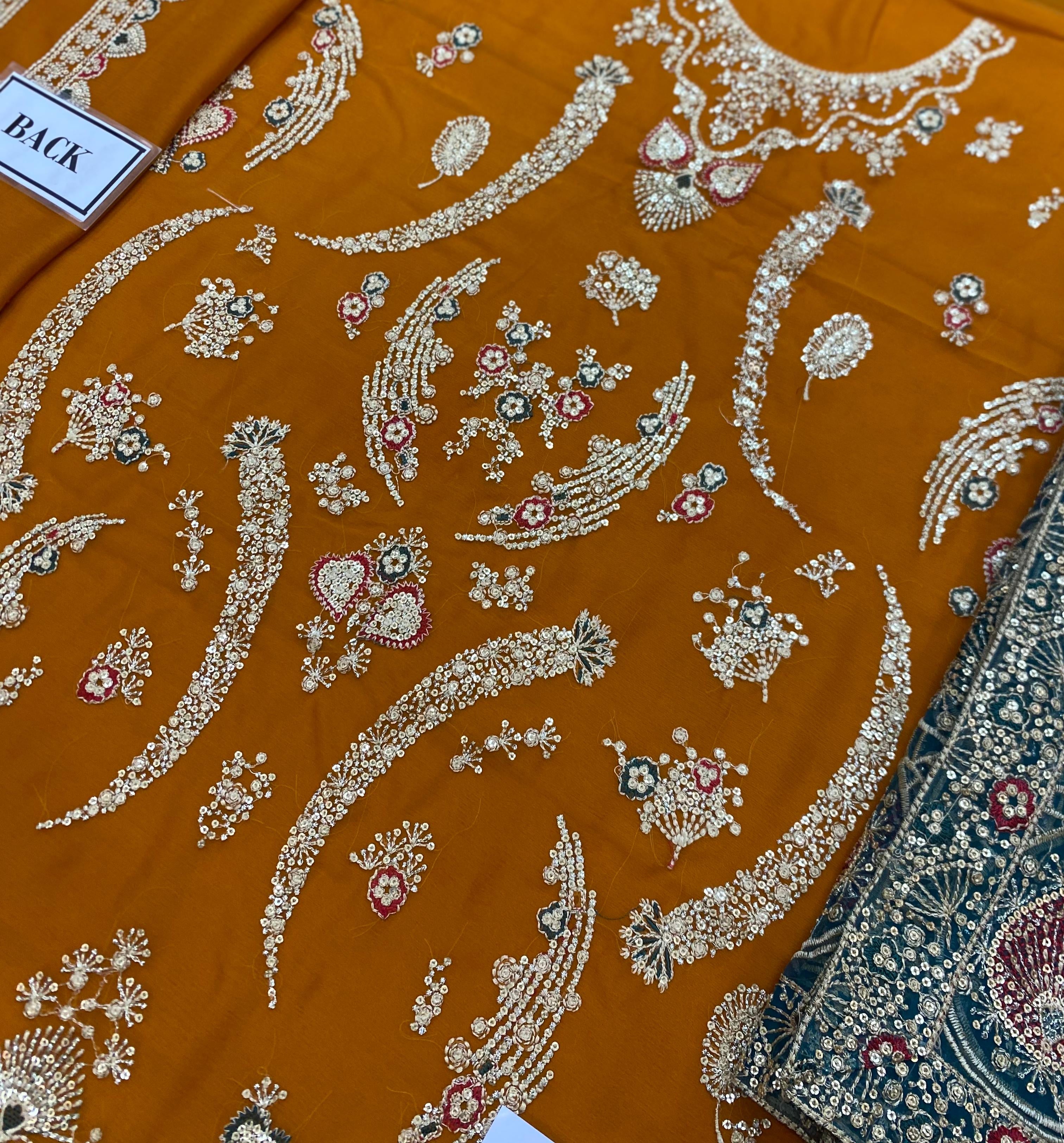 JAZMIN LUXURY EMBROIDERED CHIFFON - 3 PC UNSTITCHED