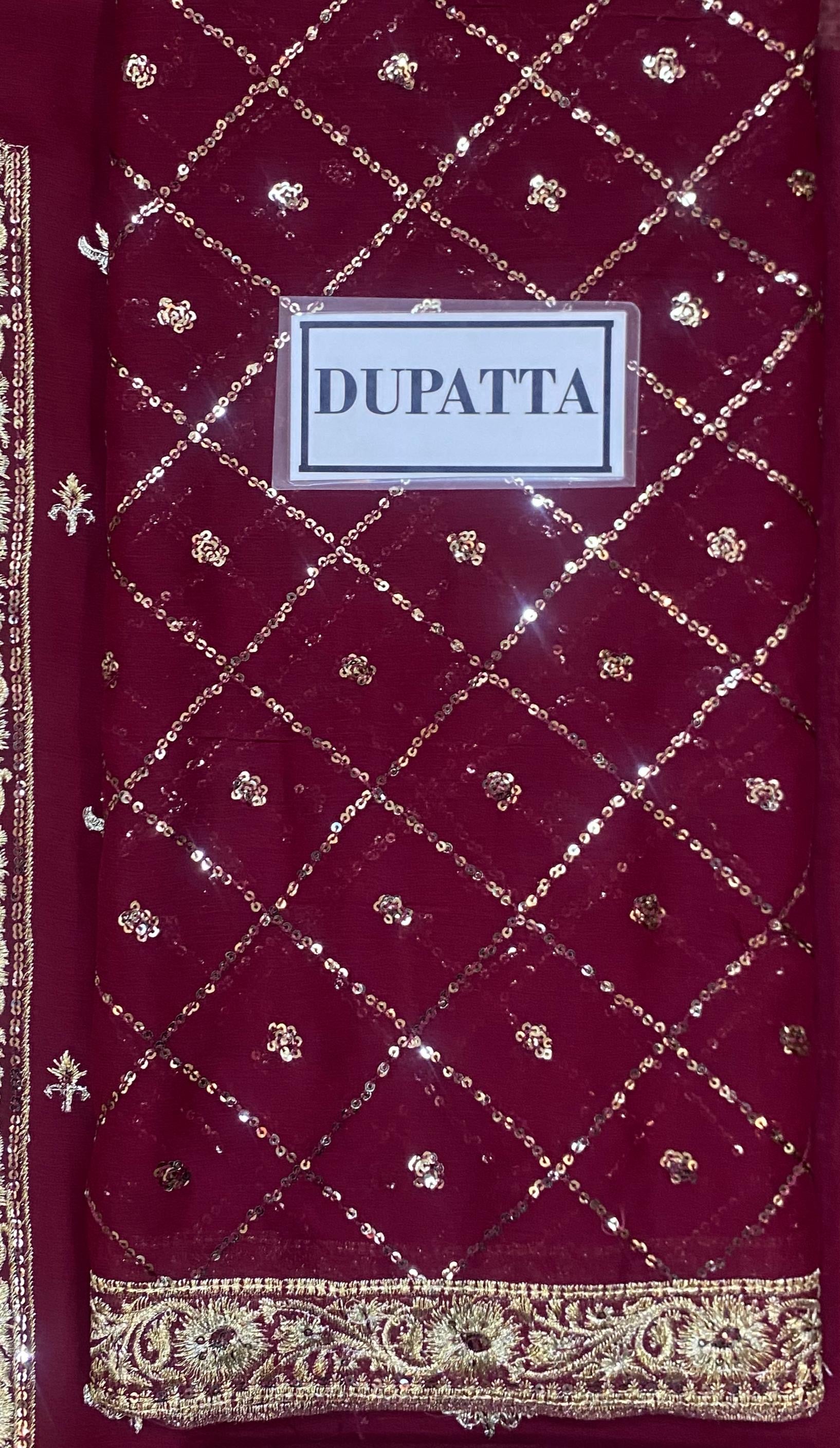 ASIM JOFA EMBROIDERED CHIFFON - 3 PC UNSTITCHED