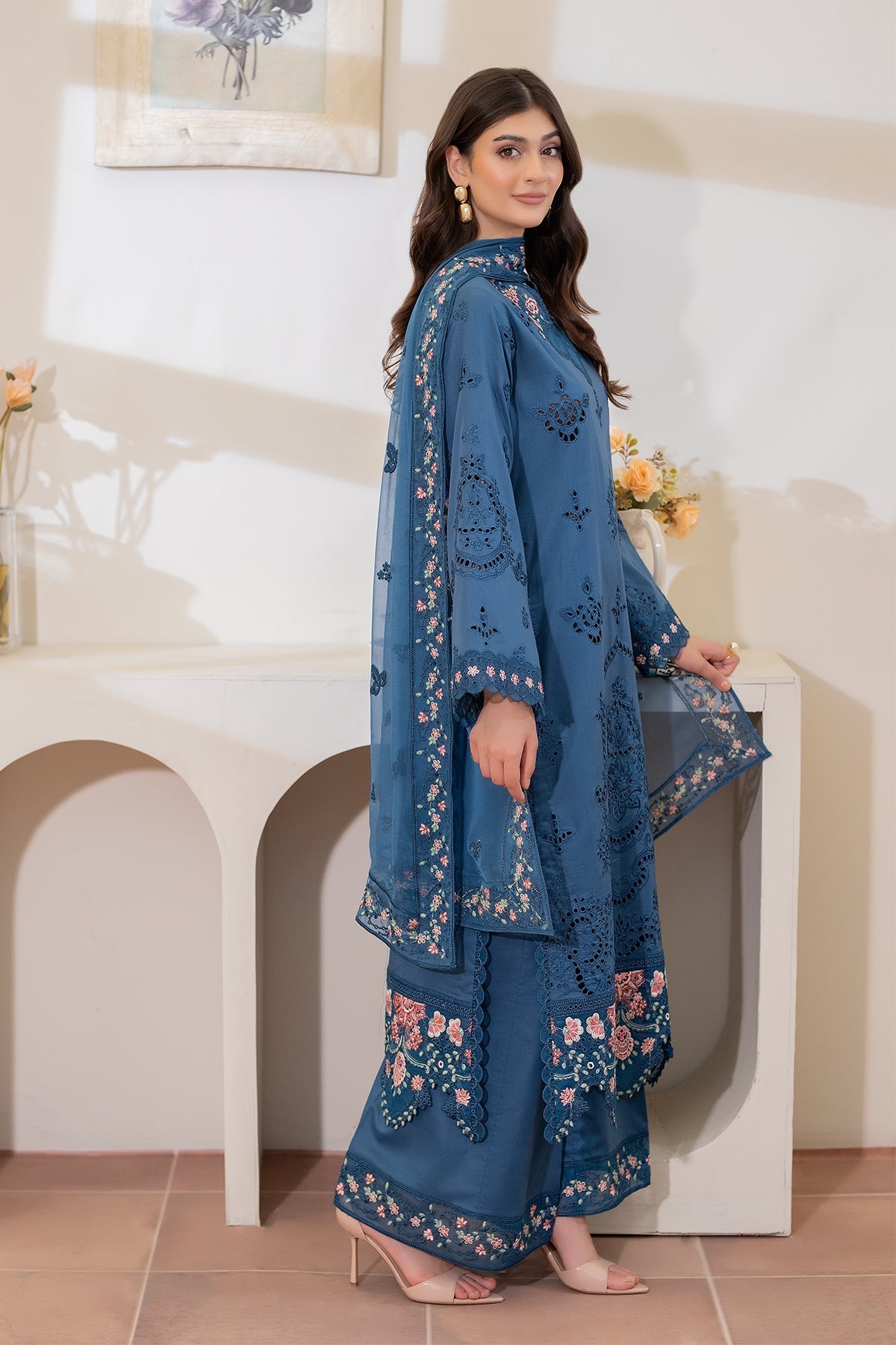 IMROZIA SERENE EMBROIDERED CHIKANKARI LAWN - 3 PC UNSTITCHED