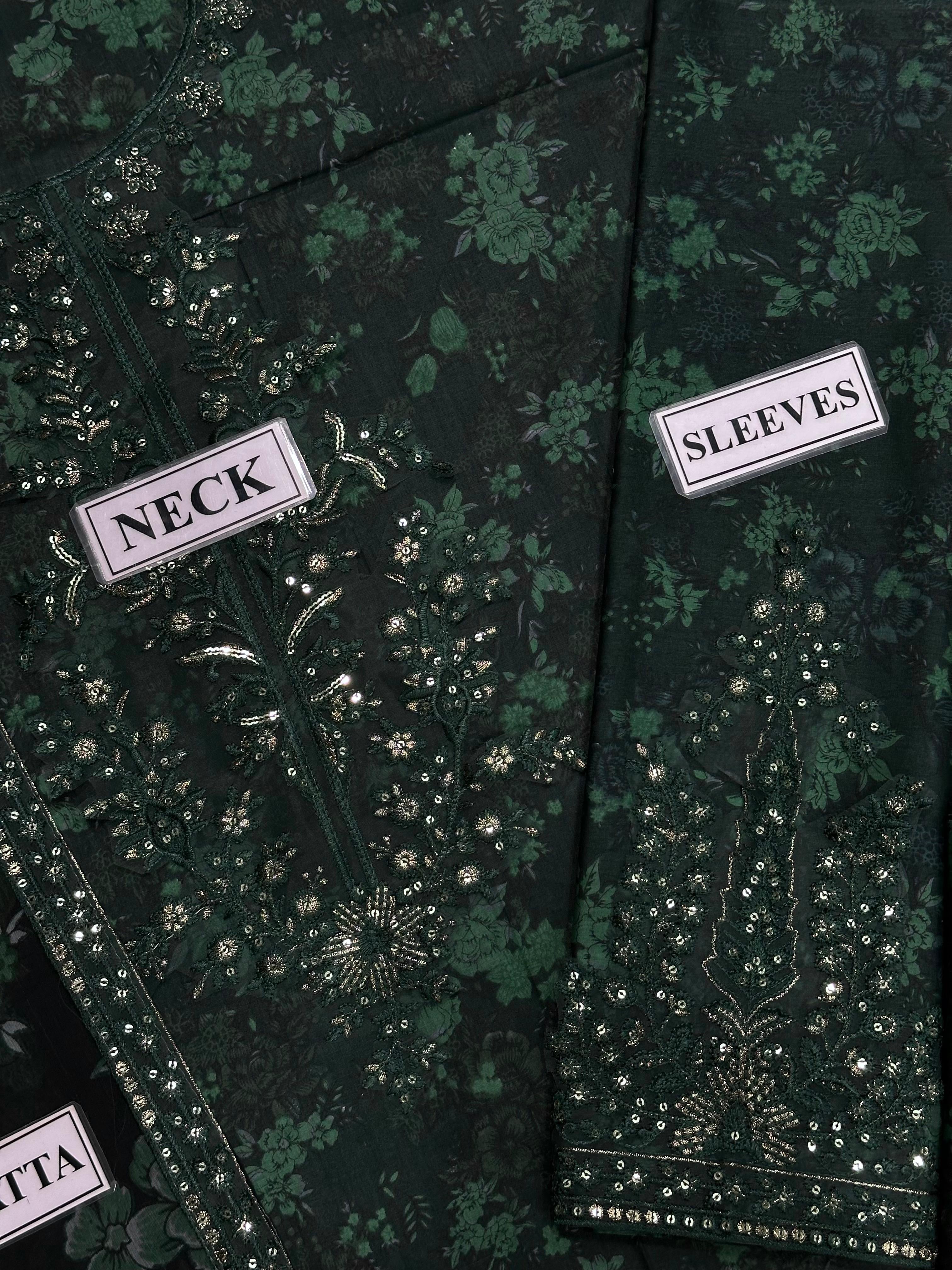 MOHAGNI EMBROIDERED LAWN - 3 PC UNSTITCHED