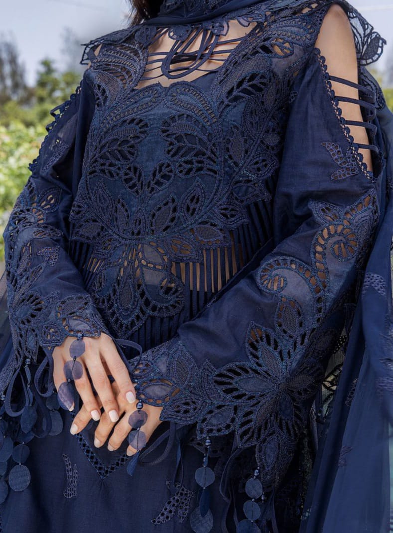 ADAN LIBAS EMBROIDERED LAWN - 3 PC UNSTITCHED