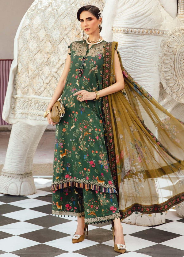 MARIA B FORMALS PRINTED EMBROIDERED LAWN - 3 PC UNSTITCHED