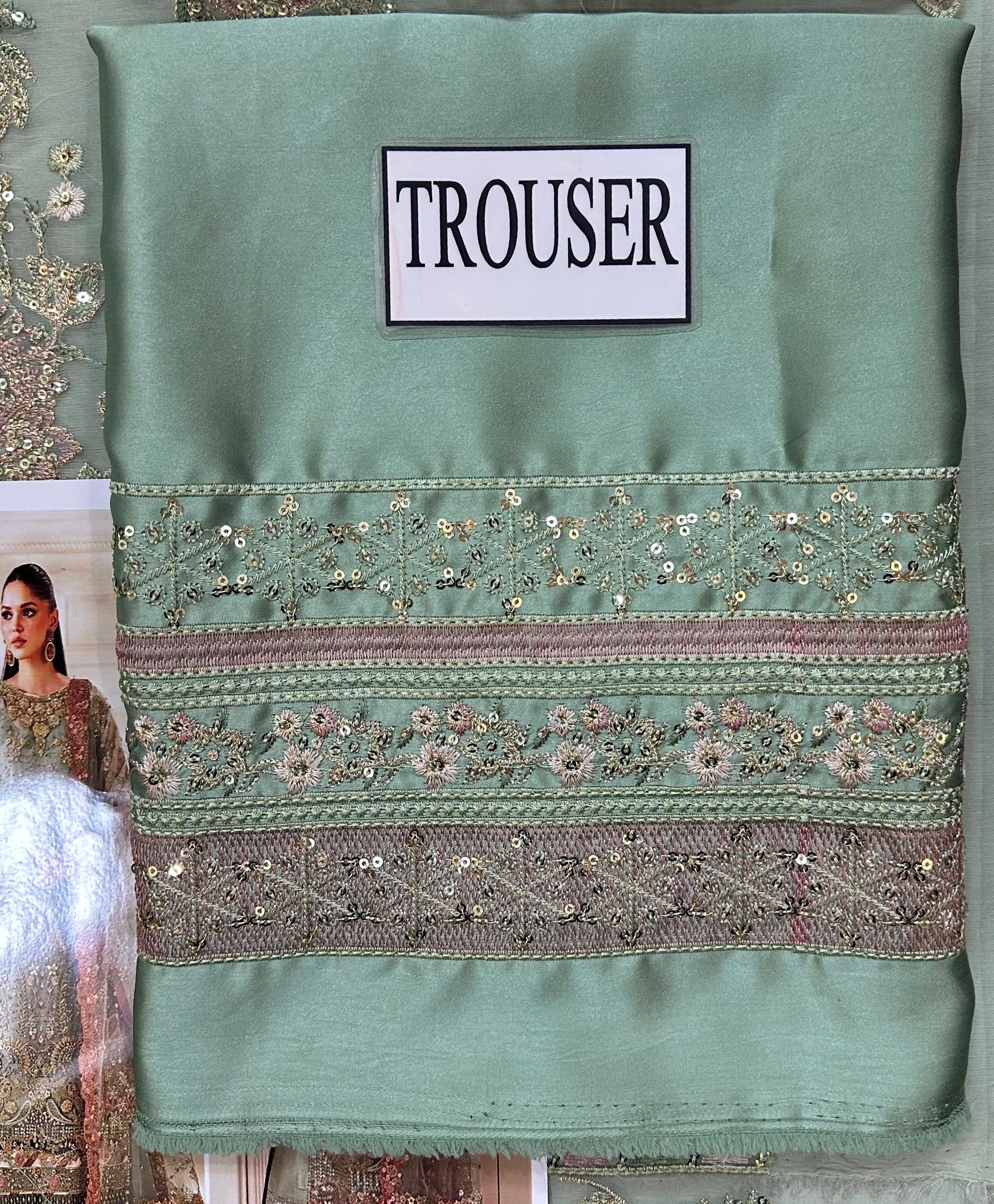 BAROQUE LUXURY EMBROIDERED CHIFFON - 3 PC UNSTITCHED