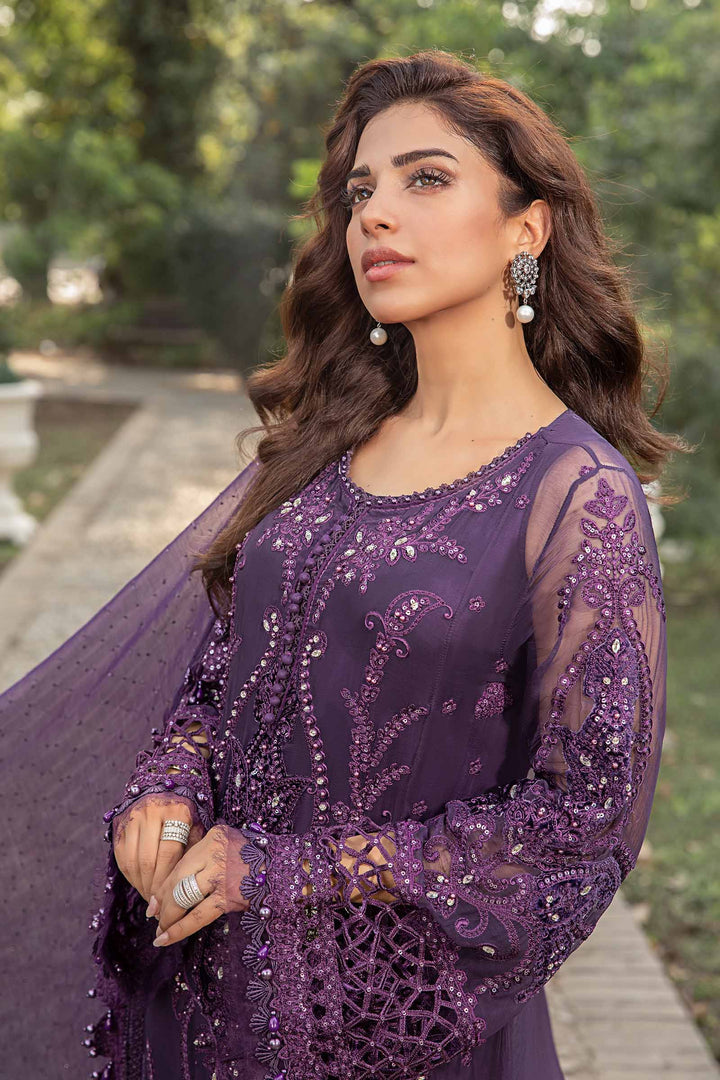 MARIA B LUXURY WEDDING EMBROIDERED CHIFFON - 3 PC UNSTITCHED