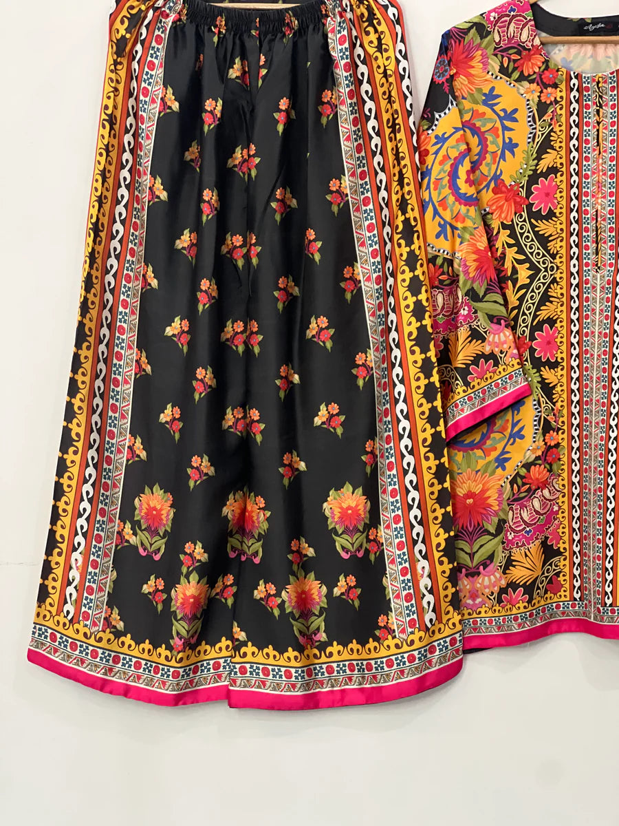 HOORAIN’S PRET DIGITAL PRINTED SILK - 2 PC STITCHED