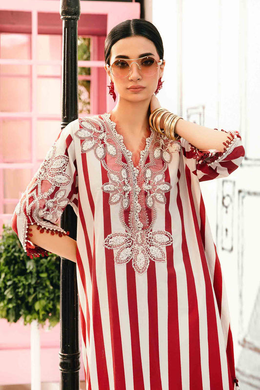 MARIA B EMBROIDERED PRINTED LAWN - 3 PC UNSTITCHED