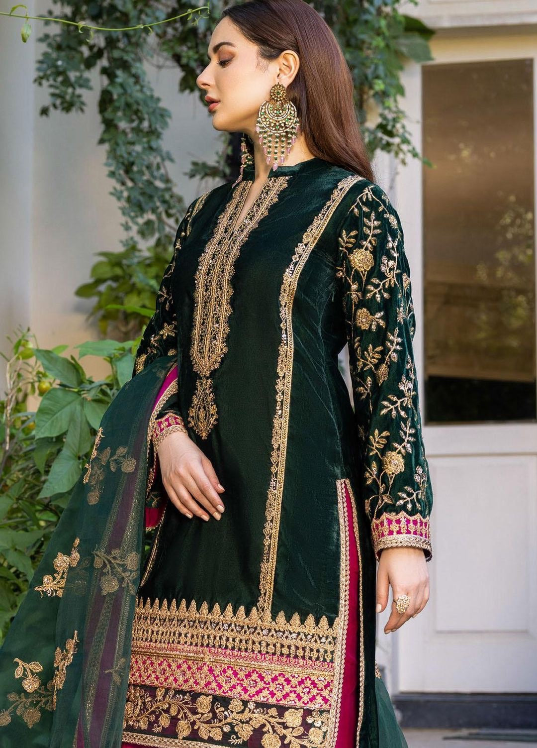 ZAINAB CHOTTANI LUXURY EMBROIDERED VELVET - 3 PC UNSTITCHED