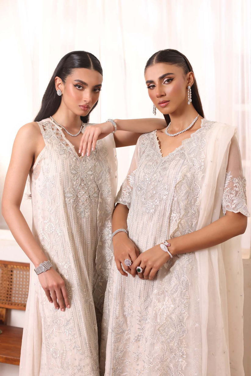 NOOR BY SADIA ASAD LUXURY EMBROIDERED CHIFFON - 3 PC UNSTITCHED