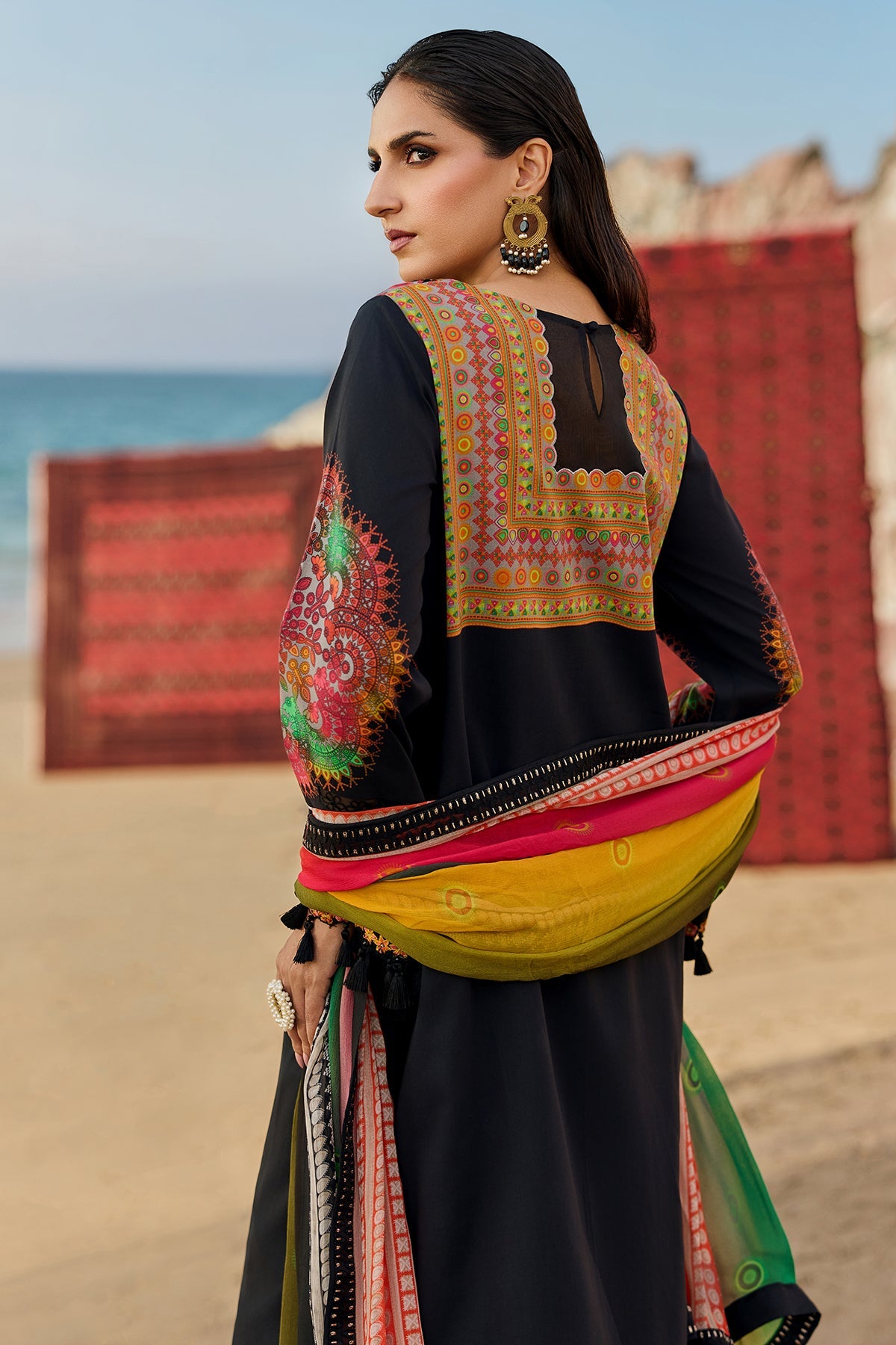 CHARIZMA LUXURY EMBROIDERED SWISS LAWN - 3 PC UNSTITCHED