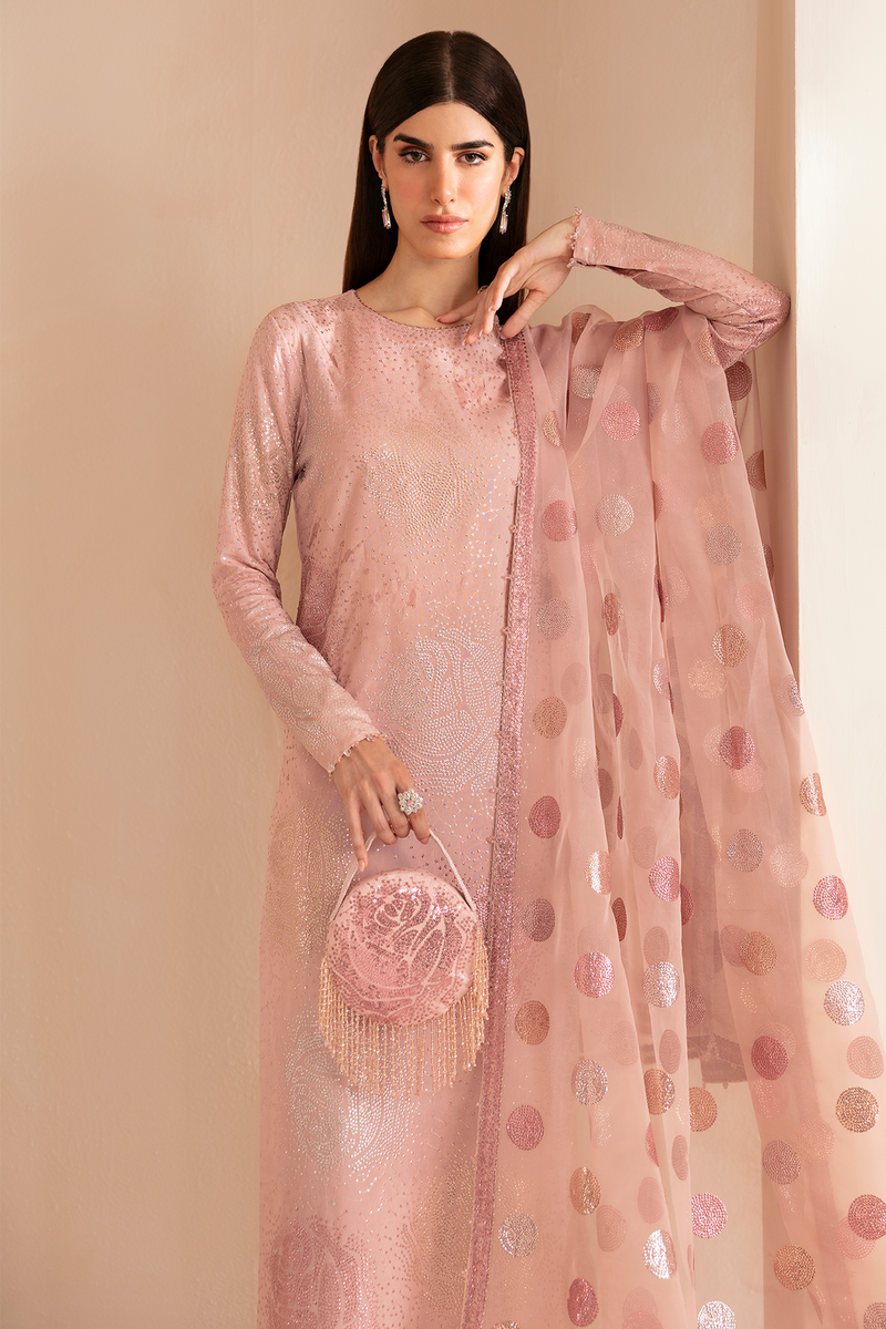JAZMIN EMBROIDERED RAW SILK - 3 PC UNSTITCHED