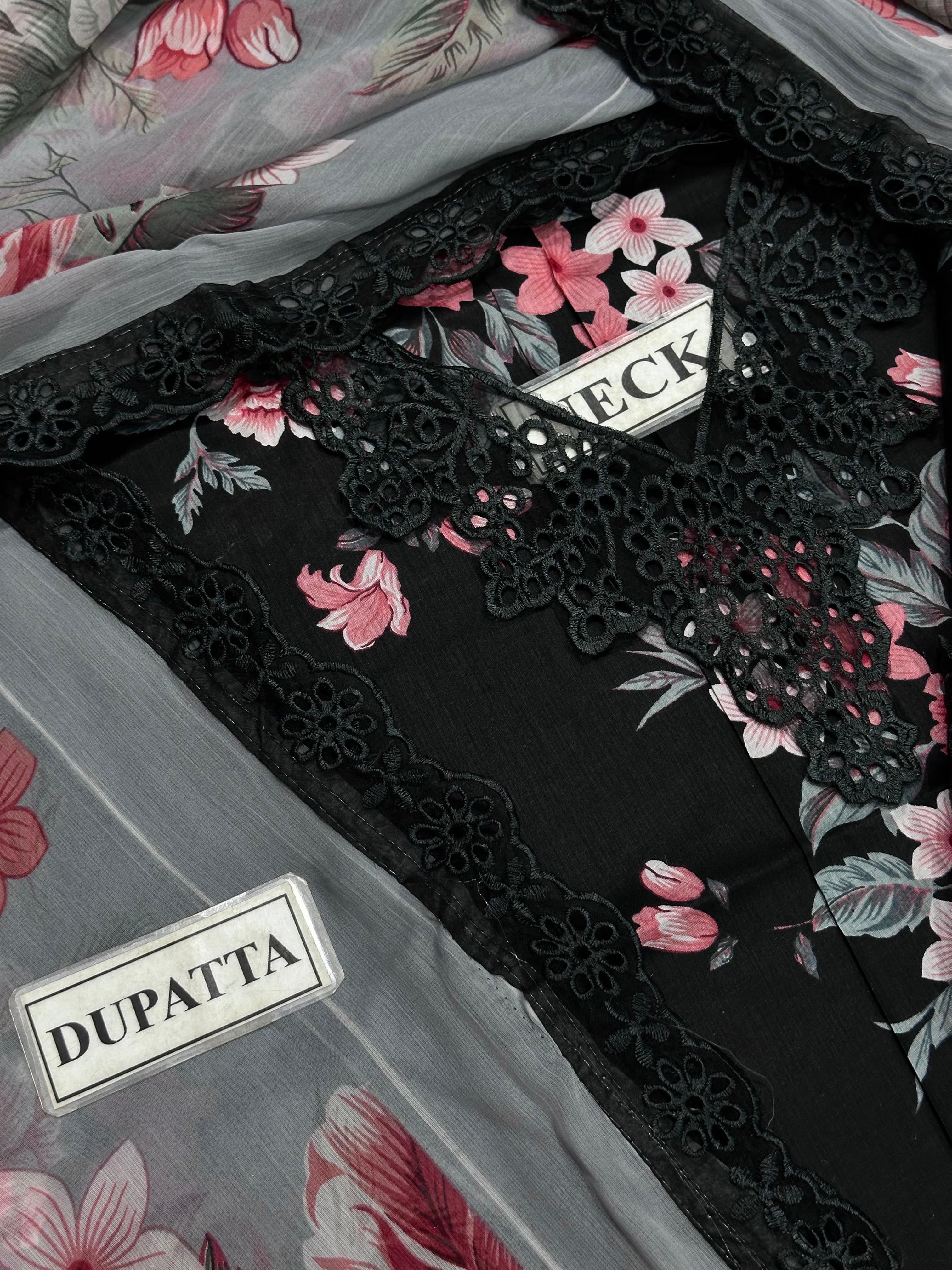 IZNIK EMBROIDERED LAWN - 3 PC UNSTITCHED