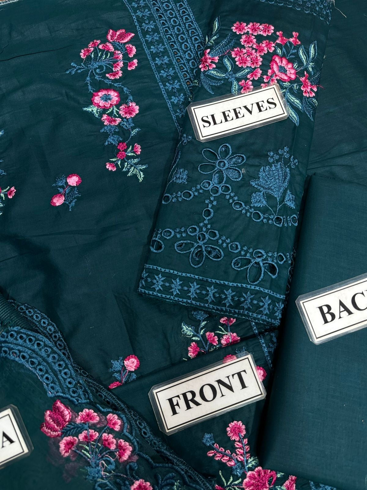 AZURE EMBROIDERED CHIKANKARI LAWN - 3 PC UNSTITCHED